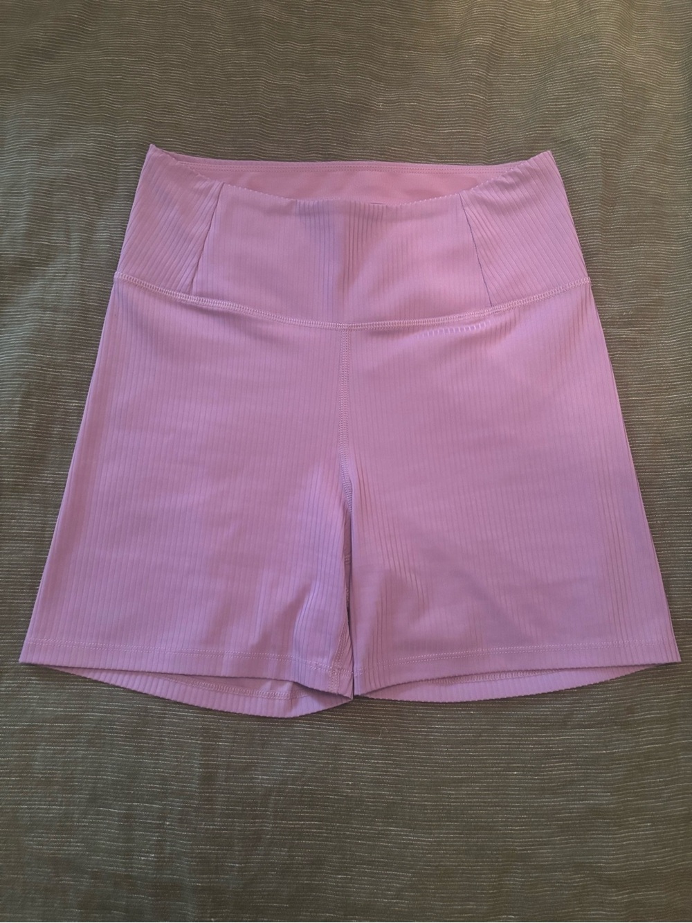 Girlfriend Collective Ribbed Bike Shorts — Lavender